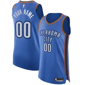 Oklahoma City Thunder Nike Unique Authentic Custom Jersey Blue Icon Edition