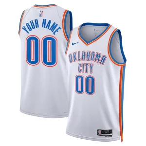 Oklahoma City Thunder Nike Unisex Swingman Custom Jersey White Association Fabulous Edition
