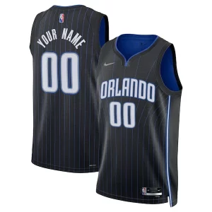 Orlando Magic Nike 2021/22 Diamond Premium Swingman Custom Jersey Icon Edition Black