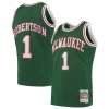 Oscar Stylish Robertson Milwaukee Bucks 1971/72 Hardwood Classics Swingman Jersey Green