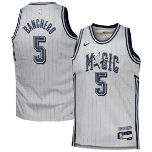Paolo Banchero Orlando Magic Trendy Nike Youth 2024/25 Swingman Player Jersey City Edition Silver
