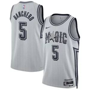 Paolo Banchero Trendy Orlando Magic Nike Unisex 2024/25 Swingman Player Jersey City Edition Silver
