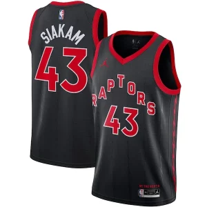 Pascal Siakam Toronto Raptors Jordan Brand 2020/21 Swingman Jersey Statement Edition Black Fabulous