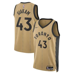Pascal Siakam Toronto Raptors Nike Unisex 2023/24 Swingman Jersey Gold City Edition Gorgeous