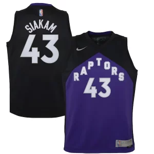 Pascal Siakam Toronto Raptors Nike Youth 2020/21 Gorgeous Swingman Player Jersey Black/Purple Earned Edition