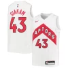 Pascal Siakam Toronto Raptors Nike Youth Swingman Jersey Association Edition White/Red Stylish