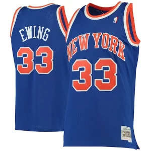 Patrick Ewing New York Knicks 1991/92 Hardwood Classics Chic Swingman Jersey Blue