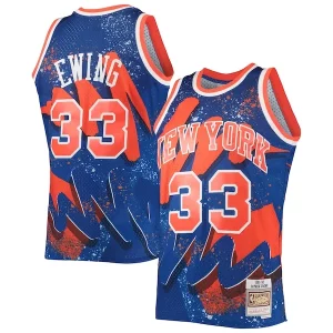 Patrick Ewing New York Knicks Gorgeous Hardwood Classics 1991/92 Hyper Hoops Swingman Jersey Blue