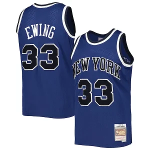 Patrick Ewing New York Knicks Trendy 1997/98 Hardwood Classics Off Court Swingman Jersey Blue