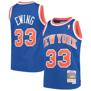Patrick Ewing New York Knicks Youth Hardwood Classics Stylish Swingman Throwback Jersey Blue
