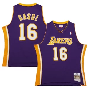 Pau Gasol Los Angeles Lakers Elegant 2009/10 Hardwood Classics Swingman Jersey Purple