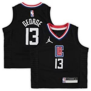 Paul George LA Clippers Jordan Brand Toddler 2020/21 Jersey Fabulous Black Statement Edition