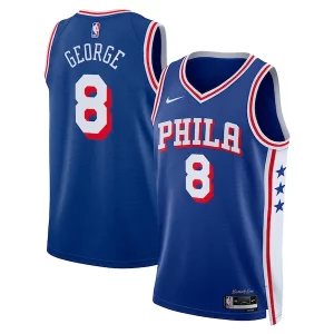 Paul George Philadelphia 76ers Nike Unisex 2024 Offseason Addition Nike Swingman Gorgeous Jersey Royal