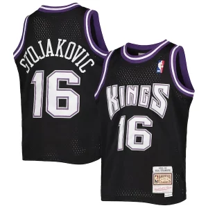 Peja Stojakovic Sacramento Kings Youth 2001/02 Hardwood Classics Eye - catching Swingman Jersey Black