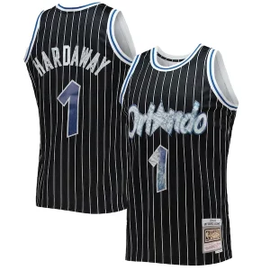 Penny Hardaway Orlando Magic 1996/97 Chic Hardwood Classics NBA 75th Anniversary Diamond Swingman Jersey Black