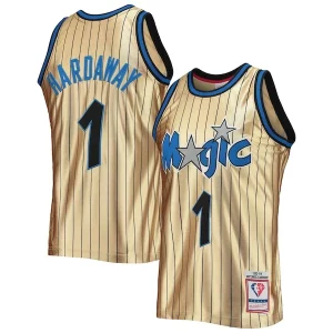 Penny Hardaway Orlando Magic Elegant 75th Anniversary 1993/94 Hardwood Classics Swingman Jersey Gold