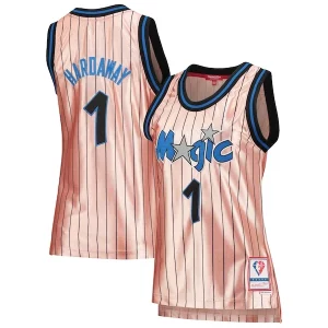 Penny Hardaway Orlando Magic Women's 75th Anniversary Stylish Rose Gold 1993 Swingman Jersey Pink