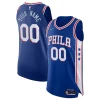 Philadelphia 76ers Nike Chic 2021/22 Diamond Authentic Custom Jersey Icon Edition Royal