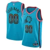 Phoenix Suns Fabulous Nike Unisex 2022/23 Swingman Custom Jersey City Edition Turquoise