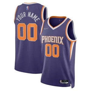 Phoenix Suns Nike 2021/22 Diamond Swingman Custom Jersey Icon Edition Trendy Purple