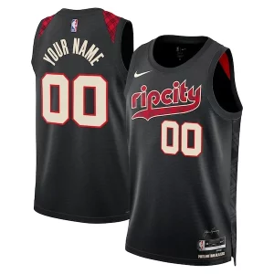 Portland Trail Blazers Nike Elegant Unisex 2023/24 Custom Swingman Jersey Black City Edition