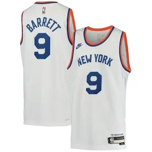 RJ Barrett New York Knicks Chic Nike Youth 2021/22 Swingman Player Jersey Classic Edition White