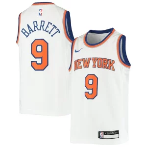 RJ Barrett New York Knicks Nike Youth Swingman Jersey Unique Association Edition White