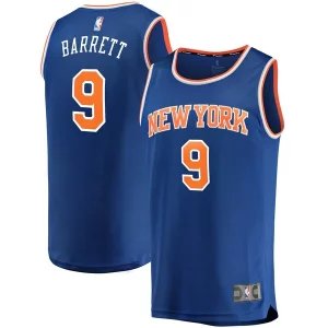 RJ Barrett New York Knicks Replica Fabulous Fast Break Jersey Blue Icon Edition