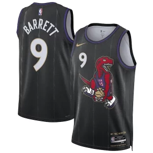 RJ Barrett Toronto Raptors Nike Unisex 2024/25 Swingman Player Jersey City Edition Premium Black