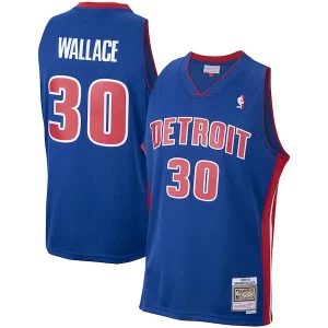 Rasheed Wallace Detroit Pistons 2003/04 Hardwood Classics Swingman Jersey Trendy Royal