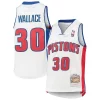 Rasheed Wallace Unique Detroit Pistons Youth 2003/04 Hardwood Classics Swingman Jersey White