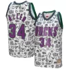 Ray Allen Milwaukee Bucks Elegant 2000/01 Swingman Jersey White