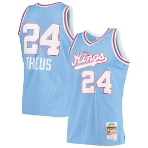 Reggie Chic Theus Sacramento Kings 1985/86 Hardwood Classics Swingman Jersey Light Blue