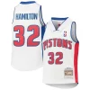 Richard Elegant Hamilton Detroit Pistons Youth 2003/04 Hardwood Classics Swingman Jersey White