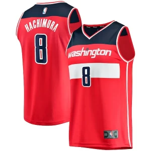 Rui Hachimura Washington Wizards Replica Fast Break Jersey Red Icon Elegant Edition