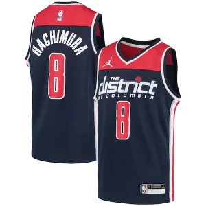 Rui Hachimura Washington Wizards Stylish Jordan Brand Youth 2020/21 Swingman Player Jersey Statement Edition Navy