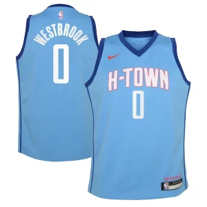 Russell Westbrook Houston Rockets Nike Youth 2020/21 Swingman Jersey Blue Trendy City Edition