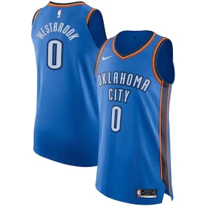 Russell Westbrook Oklahoma City Thunder Fabulous Nike Authentic Player Jersey Icon Edition Blue