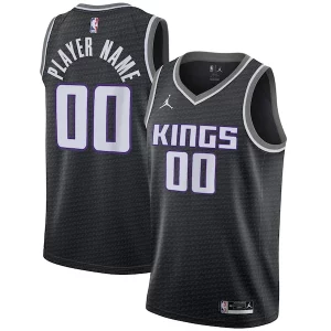 Sacramento Kings Jordan Brand Swingman Custom Jersey Statement Edition Black Eye - catching