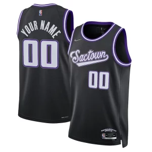 Sacramento Kings Nike 2021/22 Swingman Custom Jersey City Fabulous Edition Black
