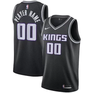Sacramento Kings Nike Swingman Trendy Custom Jersey Black Statement Edition