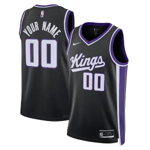 Sacramento Kings Nike Unisex Swingman Custom Jersey Icon Edition Black Fabulous
