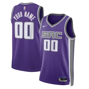 Sacramento Kings Nike Unisex Swingman Custom Jersey Purple Icon Edition Trendy