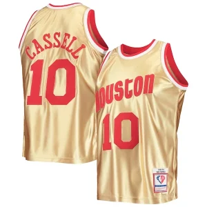 Sam Cassell Houston Rockets 75th Anniversary 1993/94 Unique Hardwood Classics Swingman Jersey Gold