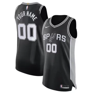 San Antonio Spurs Nike Authentic Custom Trendy Jersey Black Icon Edition