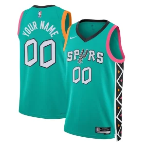 San Antonio Spurs Nike Unisex 2022/23 2022/23 Swingman Custom Chic Jersey City Edition Turquoise