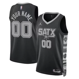 San Antonio Spurs Trendy Jordan Brand Unisex 2022/23 Swingman Custom Jersey Statement Edition Black