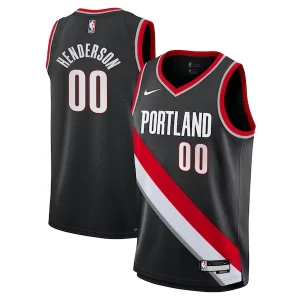 Scoot Henderson Portland Eye - catching Trail Blazers Nike Youth Swingman Jersey Icon Edition Black