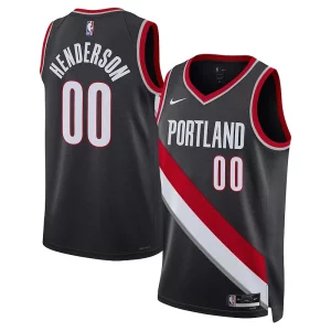 Scoot Henderson Trendy Portland Trail Blazers Nike Unisex 2023 NBA Draft Swingman Jersey Icon Edition Black
