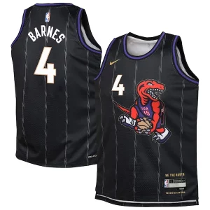 Scottie Barnes Toronto Raptors Nike Youth 2024/25 Swingman Gorgeous Player Jersey City Edition Black